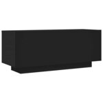 vidaXL Meuble TV Noir 100x35x40 cm Aggloméré
