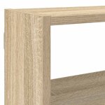 vidaXL Étagère cube murale 7 compartiments chêne sonoma