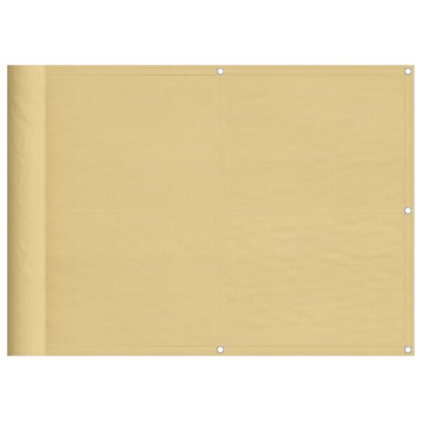 vidaXL Écran de balcon sable 75x800 cm 100  polyester oxford