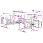 vidaXL Ensemble de canapés d'extérieur 8 pc Naturel et Beige