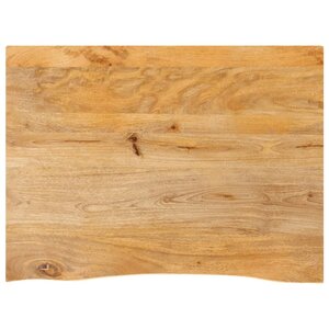 vidaXL Dessus de table à bord vivant 70x60x3 8 cm bois massif manguier