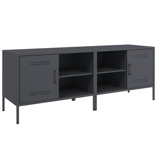 vidaXL Meubles TV 2 Pièces anthracite 68x39x50 5 cm acier