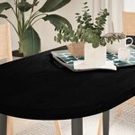 vidaXL Dessus de table marron foncé 120x60x4cm bois chêne massif ovale