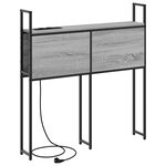vidaXL Tête de lit de rangement Sonoma gris 90 cm Bois d'ingénierie