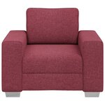 vidaXL Canapé avec coussin Rouge bordeaux 100 x 77 x 82 cm tissu