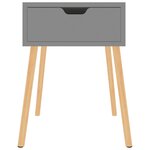 vidaXL Tables de chevet 2 Pièces Gris 40x40x56 cm Bois d'ingénierie
