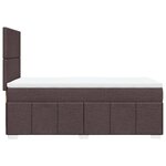 vidaXL Sommier à lattes de lit avec matelas Marron foncé 90x190 cm