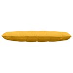 vidaXL Coussin de Dos Jaune clair 140 x 50 cm Tissu en velours côtelé