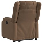 vidaXL Fauteuil inclinable Marron Tissu