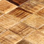 vidaXL Tables basses 2 Pièces avec design de blocs Bois de manguier brut