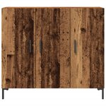 vidaXL Buffet vieux bois 90x34x80 cm bois d'ingénierie