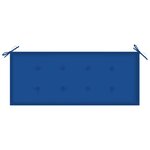 vidaXL Banc de jardin avec coussin 120 cm Bambou