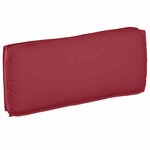 vidaXL Coussin de palette Rouge Vin pour Siège/Dossier 120x50x12 cm Tissu Oxford