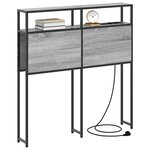 vidaXL Tête de lit de rangement Sonoma gris 80 cm Bois d'ingénierie