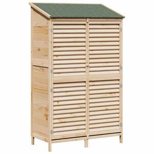 vidaXL Abri de jardin Naturel 106 x 56 x 176 5 cm Bois de Sapin Massif