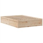 vidaXL Cadre de lit sans matelas 150x200 cm bois de pin massif
