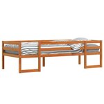 vidaXL Cadre de lit pour enfants sans matelas cire marron 75x190 cm