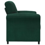 vidaXL Canapé 1 place Vert foncé 88 x 83 x 95 cm Velours