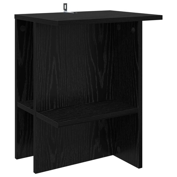 vidaXL Table basse Chêne noir 40 x 30 x 49 cm Bois d'ingénierie