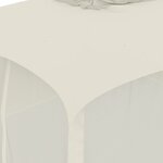 vidaXL Tonnelle avec double toit et parois en filet crème acier