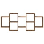 vidaXL Étagère murale vieux bois 159x18x65 cm bois d'ingénierie