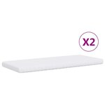 vidaXL Lit de jour avec gigogne et matelas vert foncé 90x200cm velours