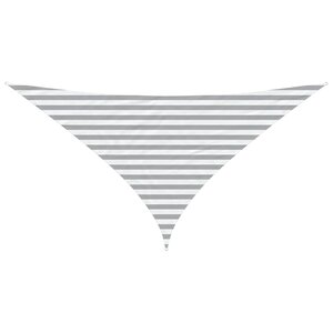 vidaXL Voile d'ombre Gris clair et blanc 3 x 3 x 4 24 m
