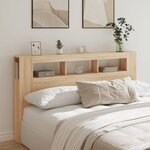 vidaXL Tête de lit à LED chêne sonoma 180x18 5x103 5cm bois ingénierie