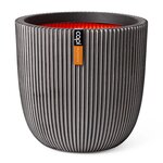 Capi Jardinière Groove 35x34 cm anthracite