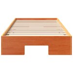 vidaXL Cadre de lit surélevé Marron 75 x 190 cm Bois massif en pin