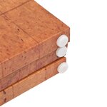 vidaXL Cloison de séparation pliable 160 x 170 cm Carte du monde Jaune