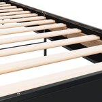 vidaXL Cadre de lit sans matelas noir 90x190 cm