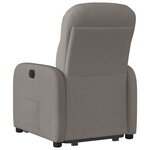 vidaXL Fauteuil inclinable taupe tissu