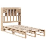 vidaXL Lit bibliothèque sans matelas 90x200 cm bois de pin massif