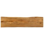vidaXL Dessus de table 180x40x2 5 cm bord vivant bois massif manguier