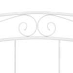 vidaXL Cadre de lit Blanc Métal 200x200 cm