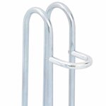 vidaXL Support de vélo au sol autoportant pour 4 vélos acier galvanisé