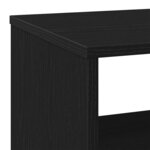 vidaXL Table d'appoint en chêne noir 70 x 35 x 60 cm Bois d'ingénierie