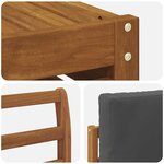vidaXL Ensemble de canapés d'extérieur 9 pc Naturel et Anthracite