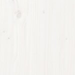 vidaXL Cadre de lit Blanc Bois de pin massif 100x200 cm