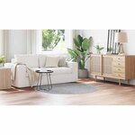 vidaXL Tapis Gris 160 x 160 cm Polypropylène