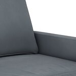 vidaXL Canapé à 3 places Gris foncé 180 cm Velours