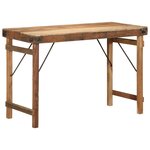 vidaXL Table de salle à manger Marron 110 x 55 x 76 cm