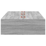 vidaXL Lit de rangement Gris Sonoma 80x200 cm