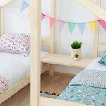Lit cabane VILLY 2 places 90 x 200 blanc