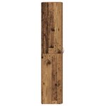 vidaXL Highboard en vieux bois 60 x 32 x 153 cm - fabriqué en bois d'ingénierie.