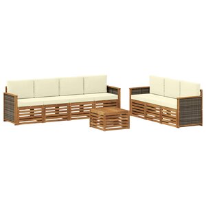 vidaXL Ensembles de canapés 8 pc Bois d'Acacia Massif