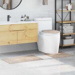 vidaXL Tapis de bain 3 Pièces Crème 50 x 50 cm Polypropylène