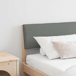 vidaXL Tête de lit capitonnée Gris foncé 200 cm Pin massif