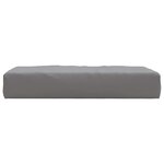 vidaXL Coussin de palette gris 60x60x9 5 cm tissu oxford